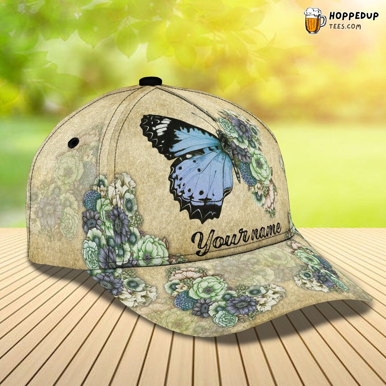 Butterfly’s Grace 3D Classic Cap Personalized Unique Name Design Edition