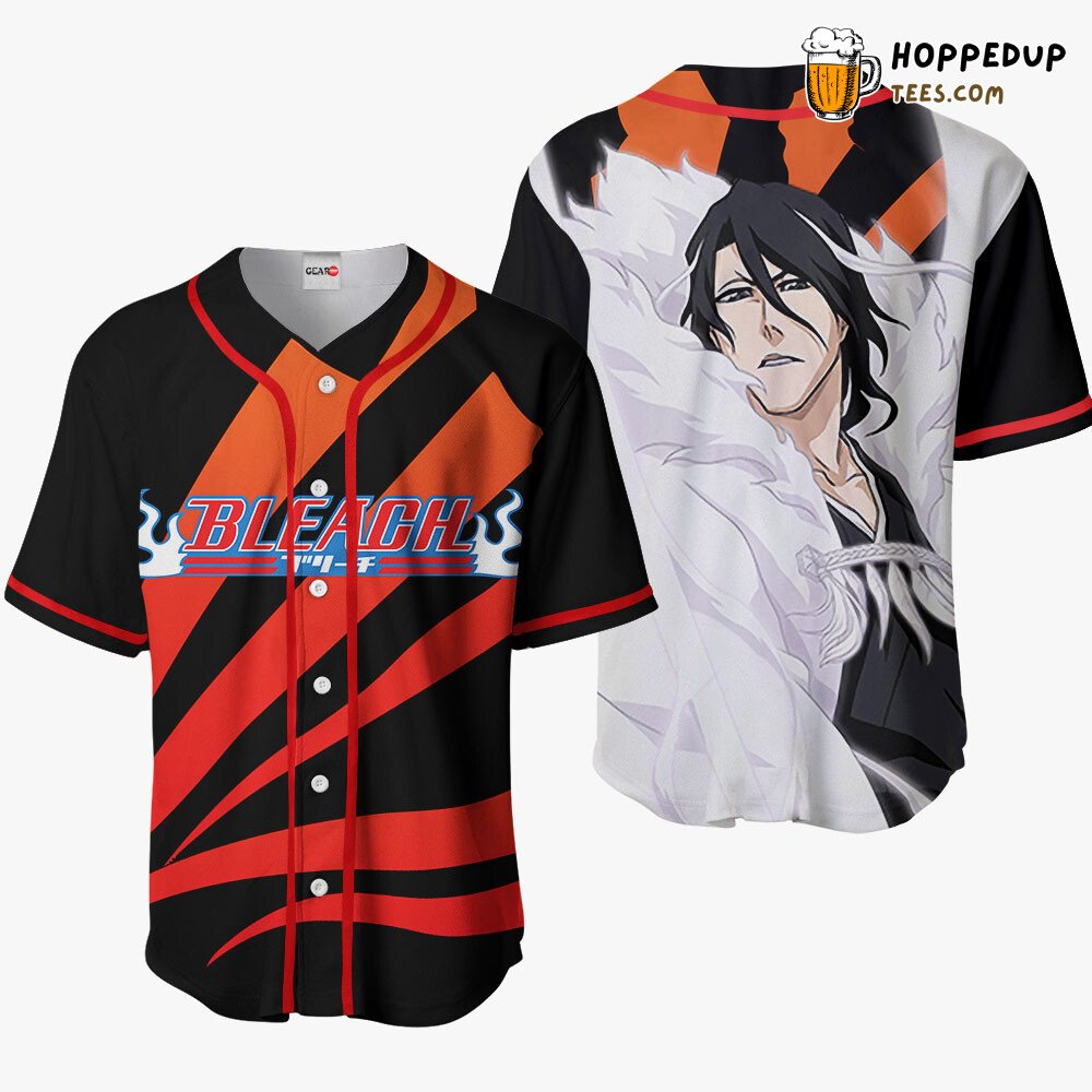Byakuya Kuchiki Exclusive Anime Baseball Jersey Distinctive Unique Design