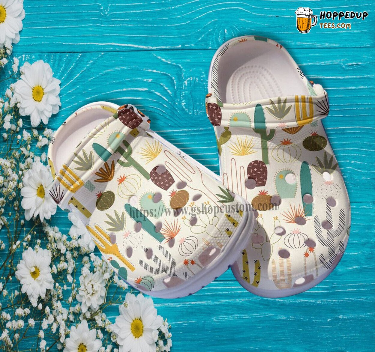 Cactus Desert Chibi Cute Niece Gift Croc Shoes Garden Decor Theme