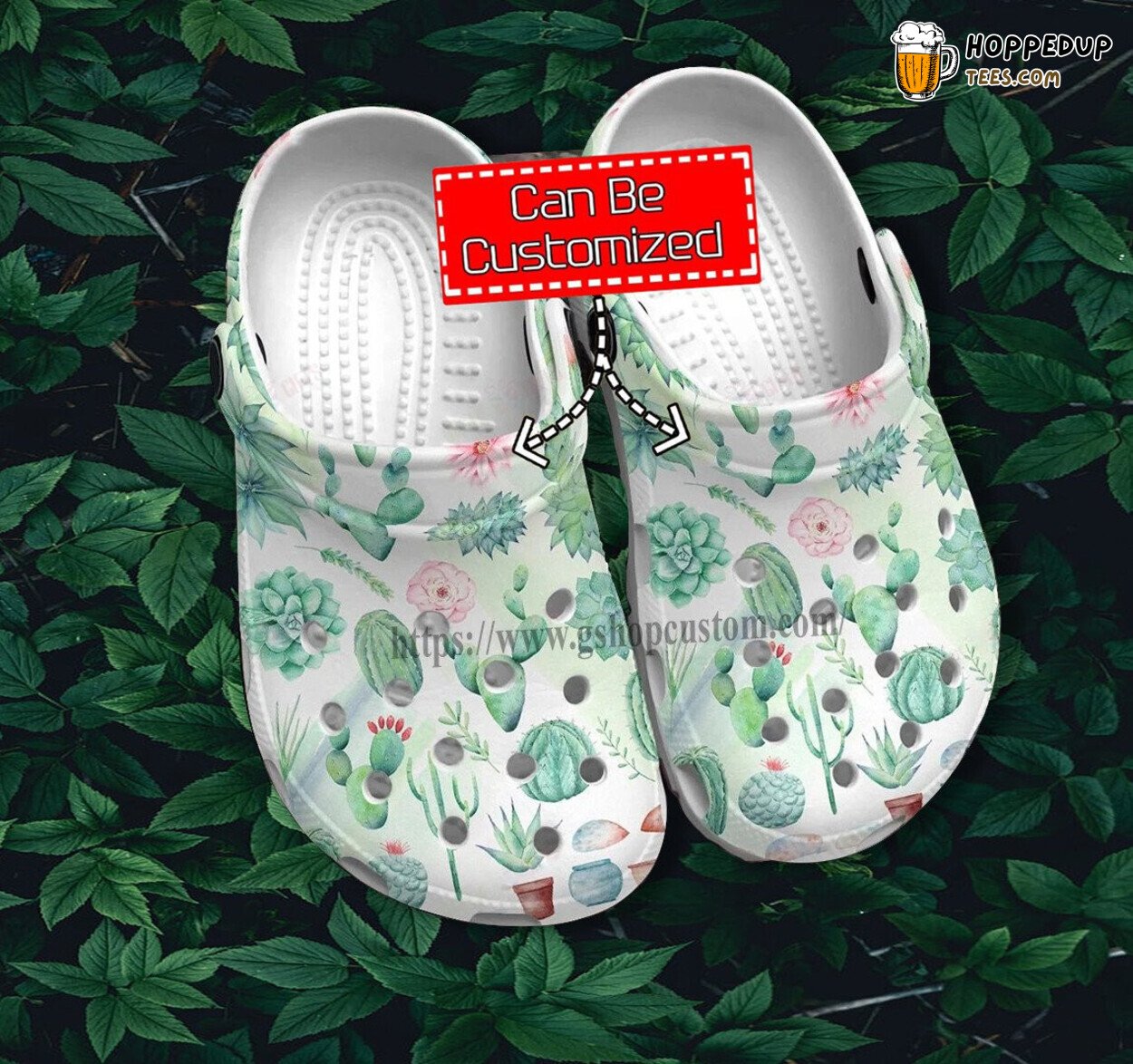 Cactus Garden Boho Vintage Shoes Gift Step Daughter Lover Theme Croc Clogs