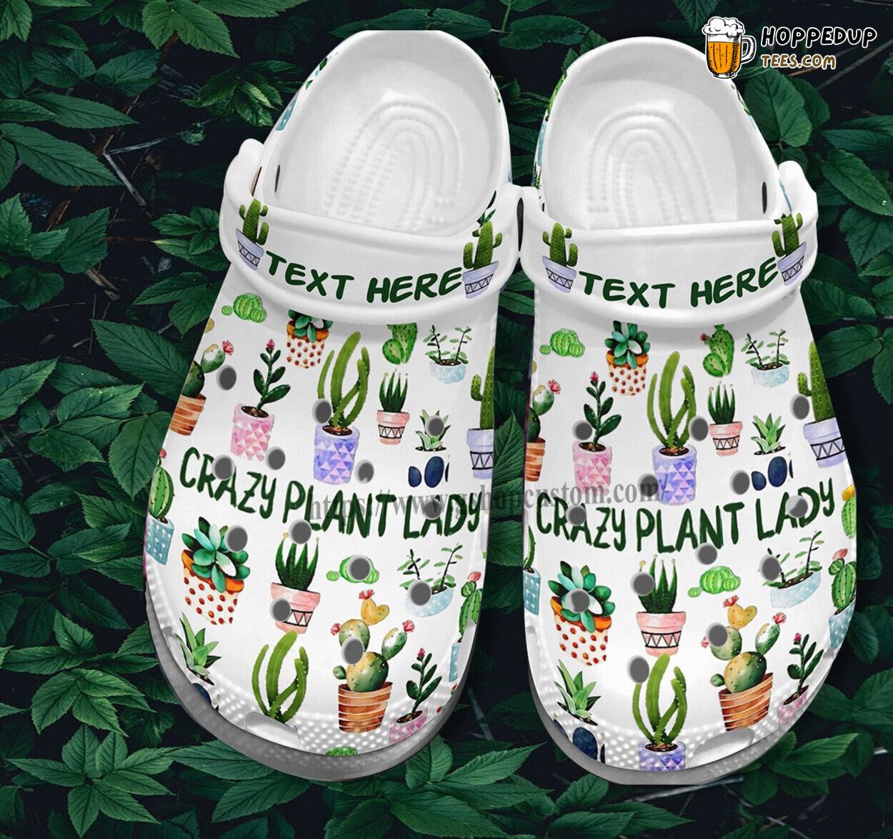 Cactus Garden Worker Girl Crazy Plant Lady Personalized Croc Shoes