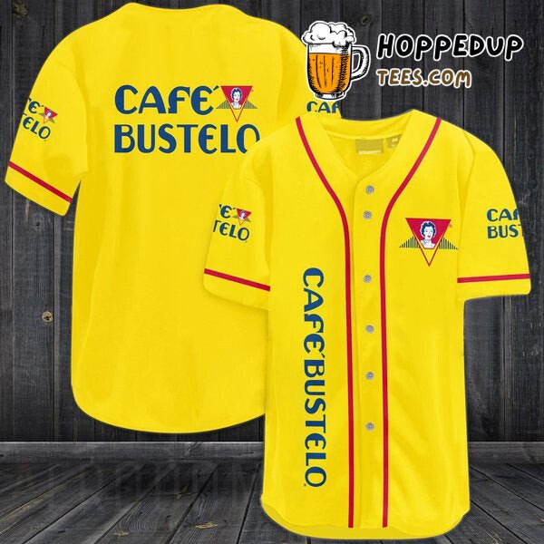 Café Bustelo Yellow Design Baseball Jersey Unique Distinctive Edition Look