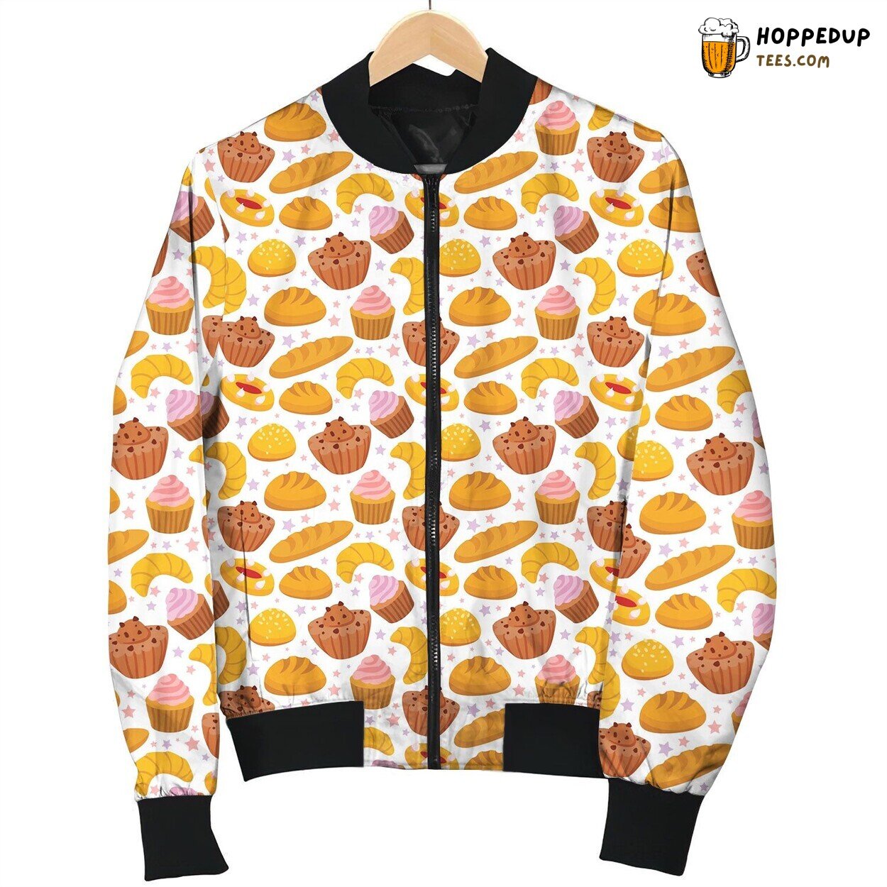 Cake Baking Design Winter Bomber Jacket Tailored Unique Elegance Craft