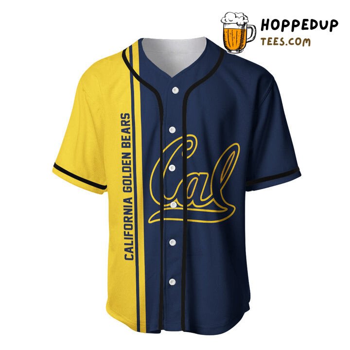 Cal Golden Bears Blue Customizable Baseball Jersey Unisex Collegiate Wear Cal Golden Bears Blue Customizable Baseball Jersey Unisex Collegiate Wear