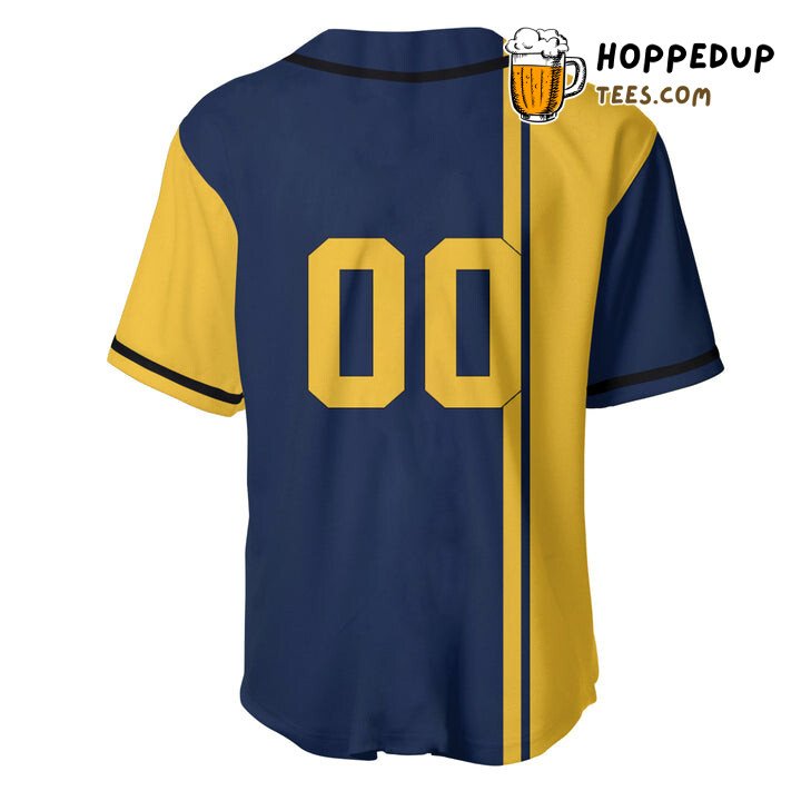 Cal Golden Bears Blue Customizable Baseball Jersey Unisex Collegiate Wear