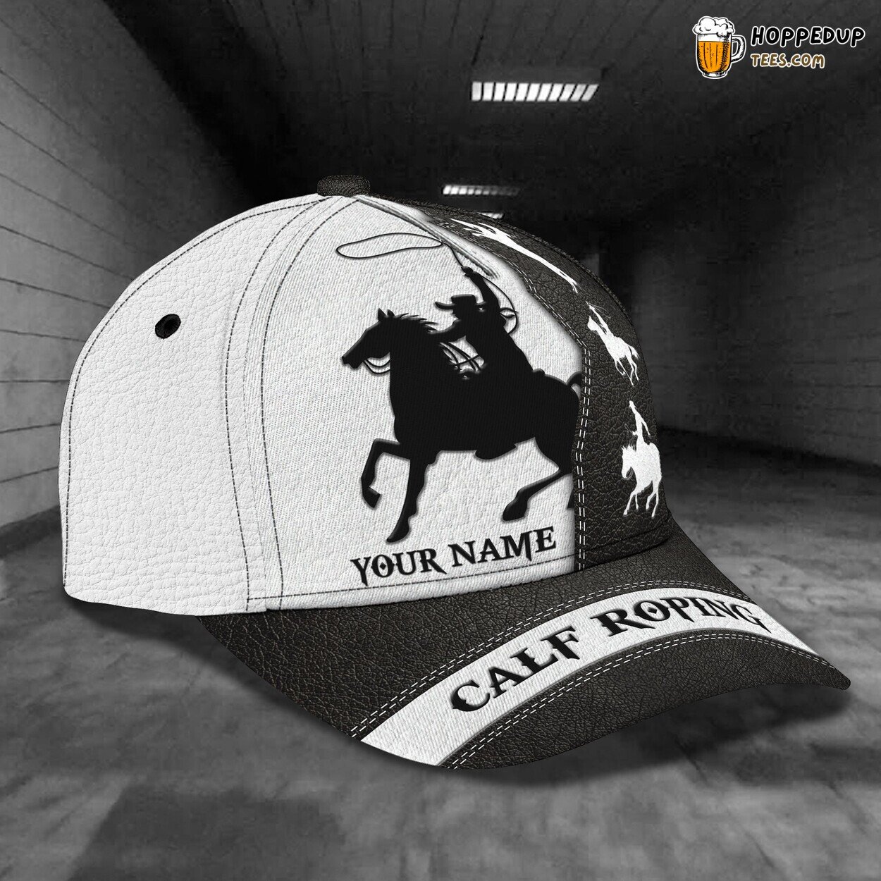 Calf Roping 3D Classic Cap Personalized Name Unique Elegant Premium Style