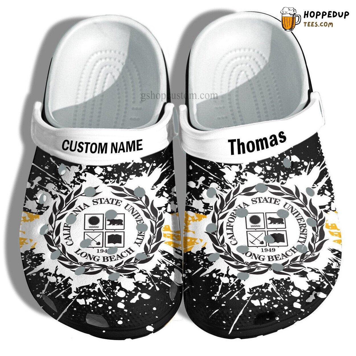 California State Univ Long Beach Grad Gift Custom Croc Shoes