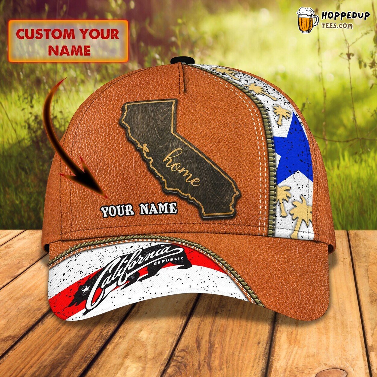 California’s Golden Beauty 3D Classic Cap Personalized Unique Design