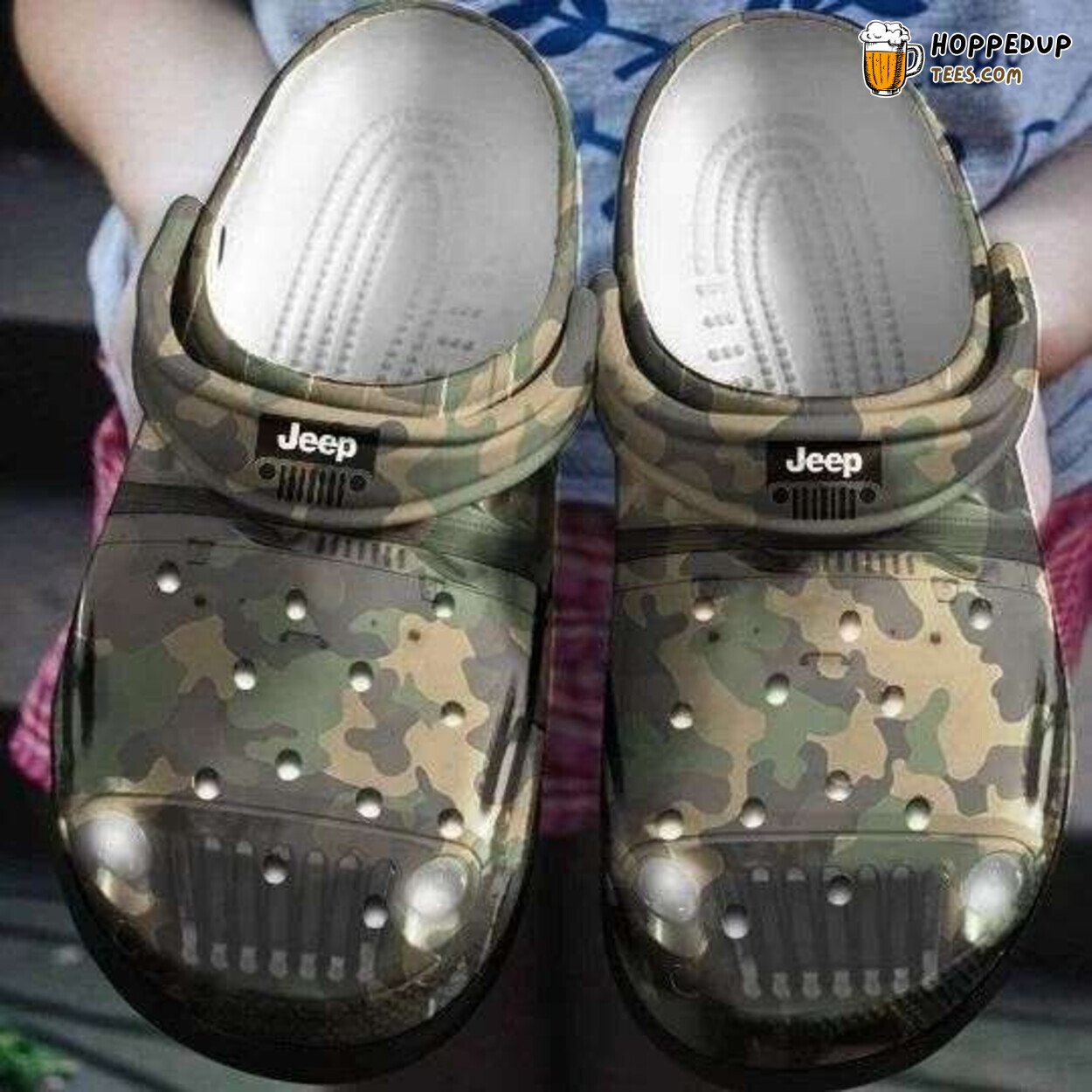 Camo Jeep Lover Themed Comfort Style Clog Shoes Unique