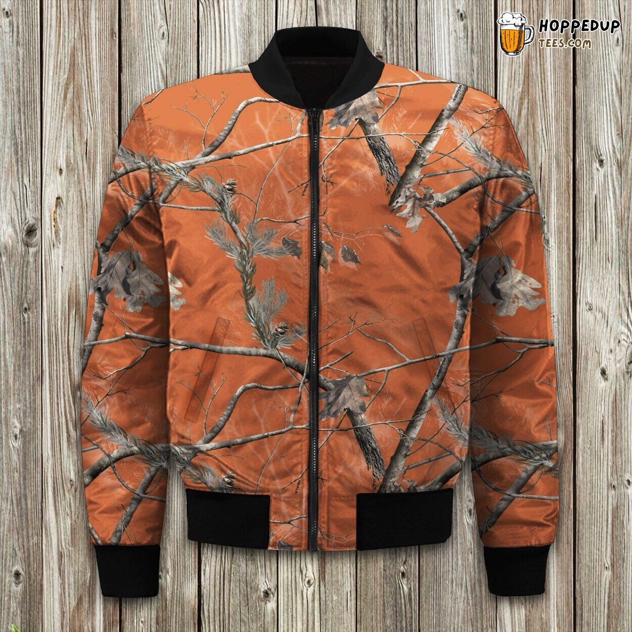 Camouflage Authentic Winter Bomber Jacket Stylish Design Cozy Feel