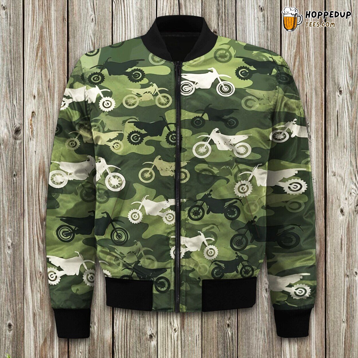 Camouflage Motocross Bomber Jacket