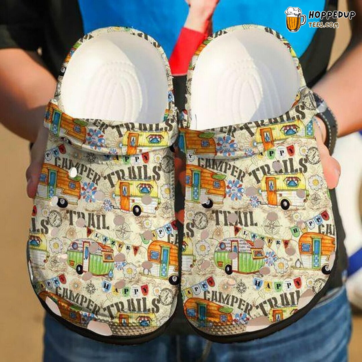 Camper Trulls Personalized Lover Gift Comfortable Rubber Clog Shoes