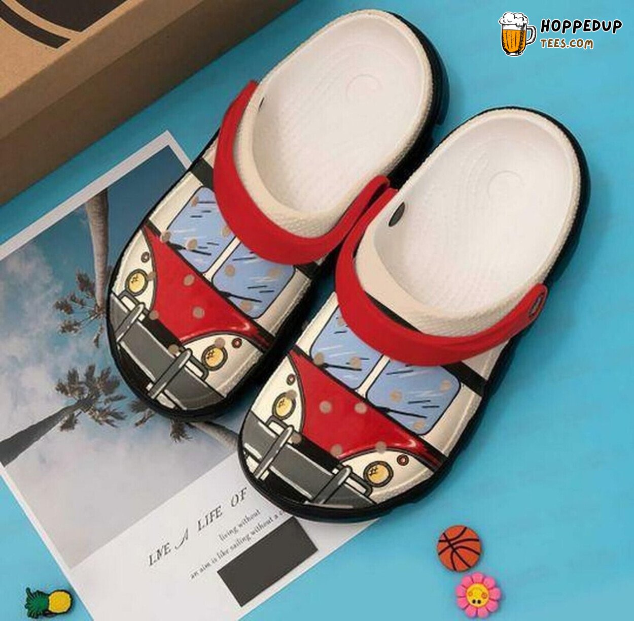 Camper Van Bus Personalized 6 Rubber Clogs Lover Gift Comfy Shoes
