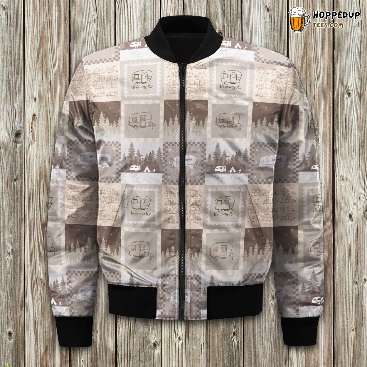 Camper’s Delight Winter Bomber Jacket Tailored Unique Elegance Precision Craft