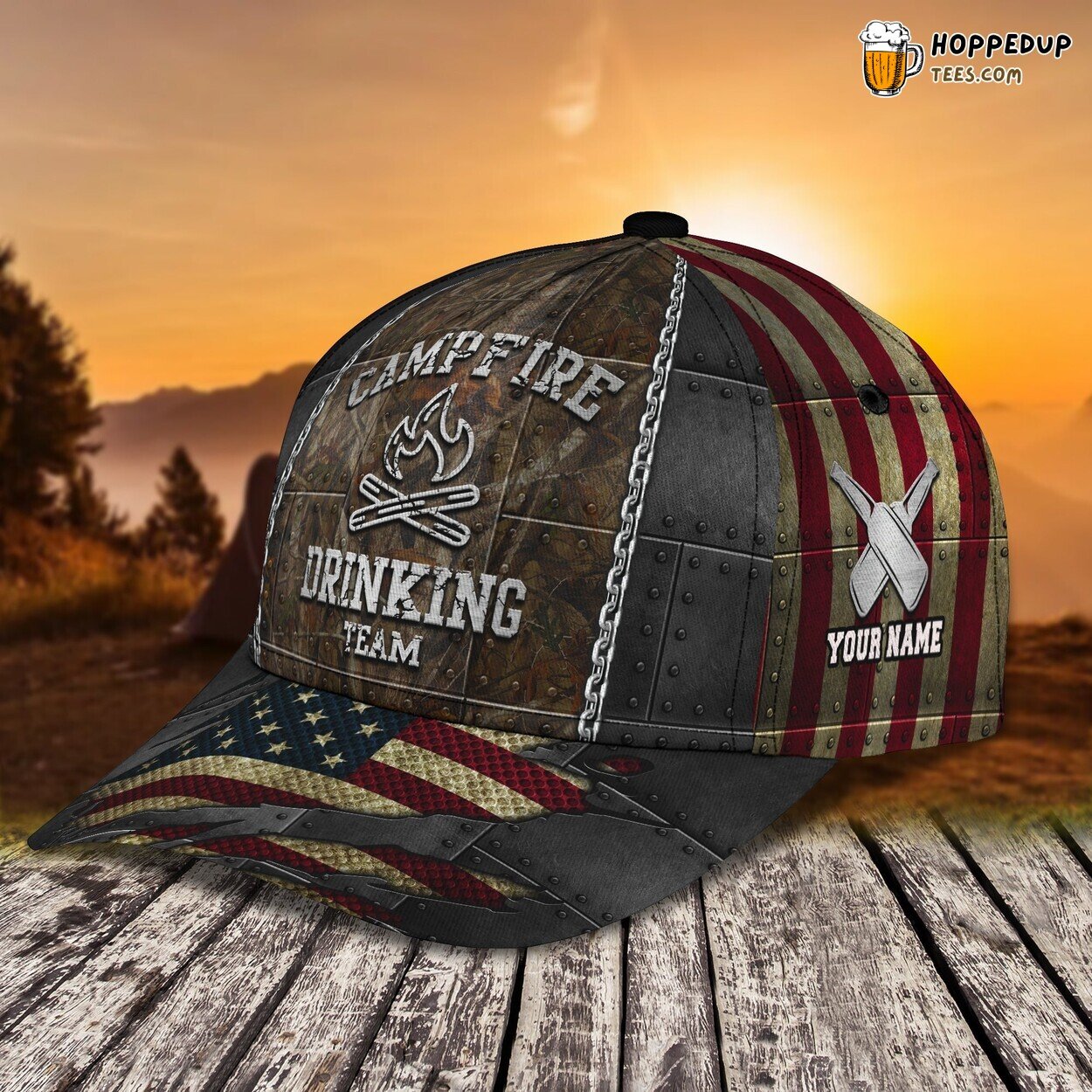 Campfire Classic 3D Cap Personalized Name Unique Premium Edition Series
