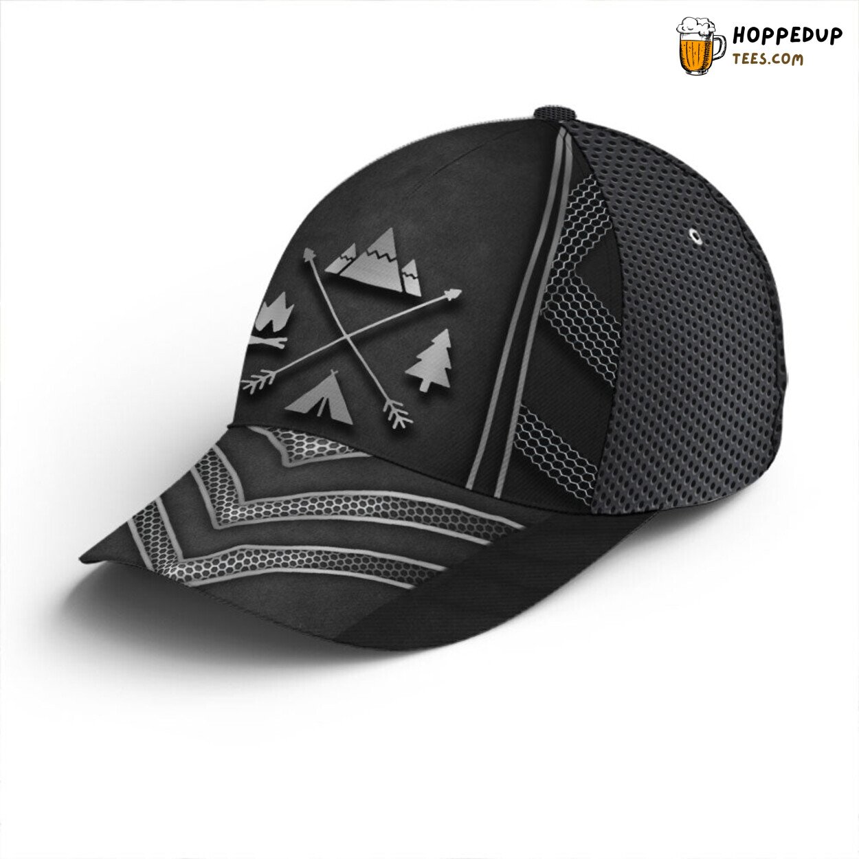 Camping Aficionado’s Fire Pattern Inspired Baseball Cap Design