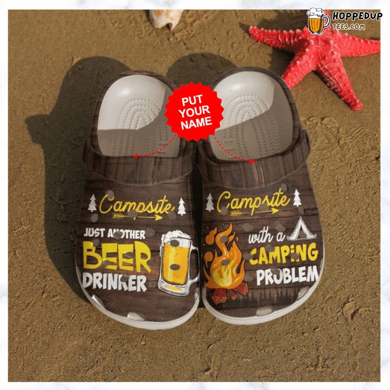 Camping Beer And Campfire Themed Best Gifts Campers Comfort Shoes