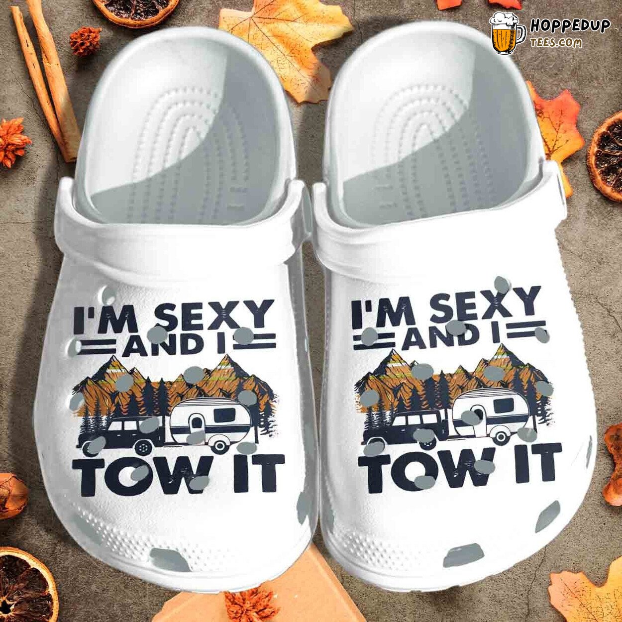 Camping Bus Shoes Sexy And Tow It Theme Clogs Gift Men Son