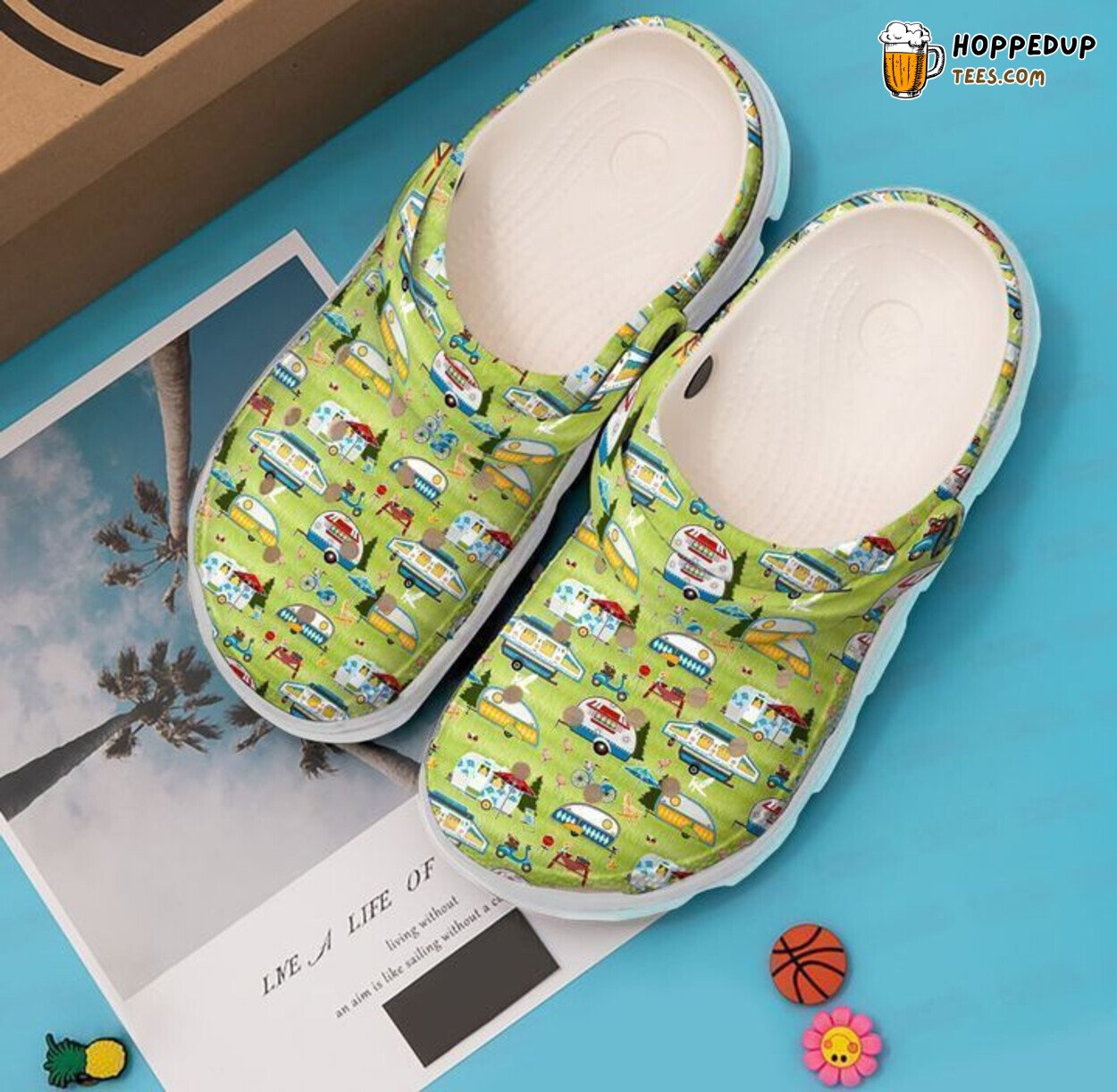 Camping Campsite Is Home Themed Classic Clogs Shoes Outdoor Lovers