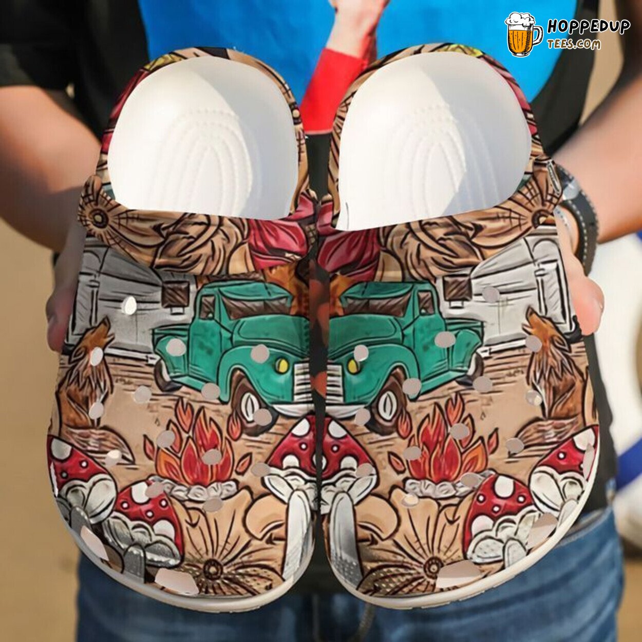 Camping Caravan V Design Comfortable Clogs Outdoor Adventure Footwear