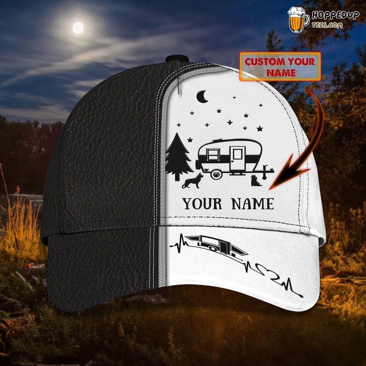 Camping Classic 3D Cap Personalized Name Unique Premium Edition Design