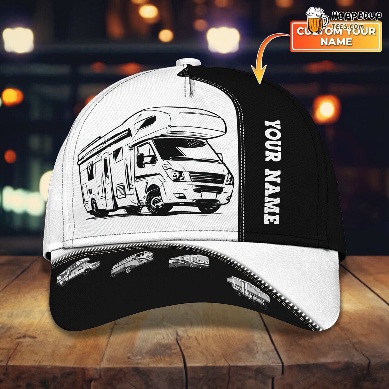 Camping Classic 3D Cap Personalized Name Unique Premium Edition Series Look