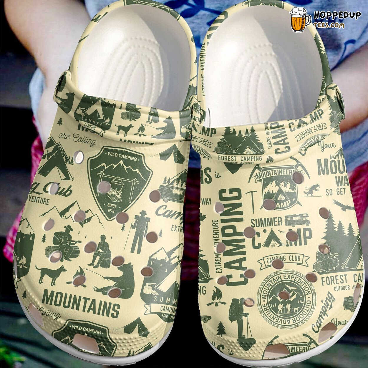 Camping Club Outdoor Adventure Birthday Gift Comfortable Unique Clogs