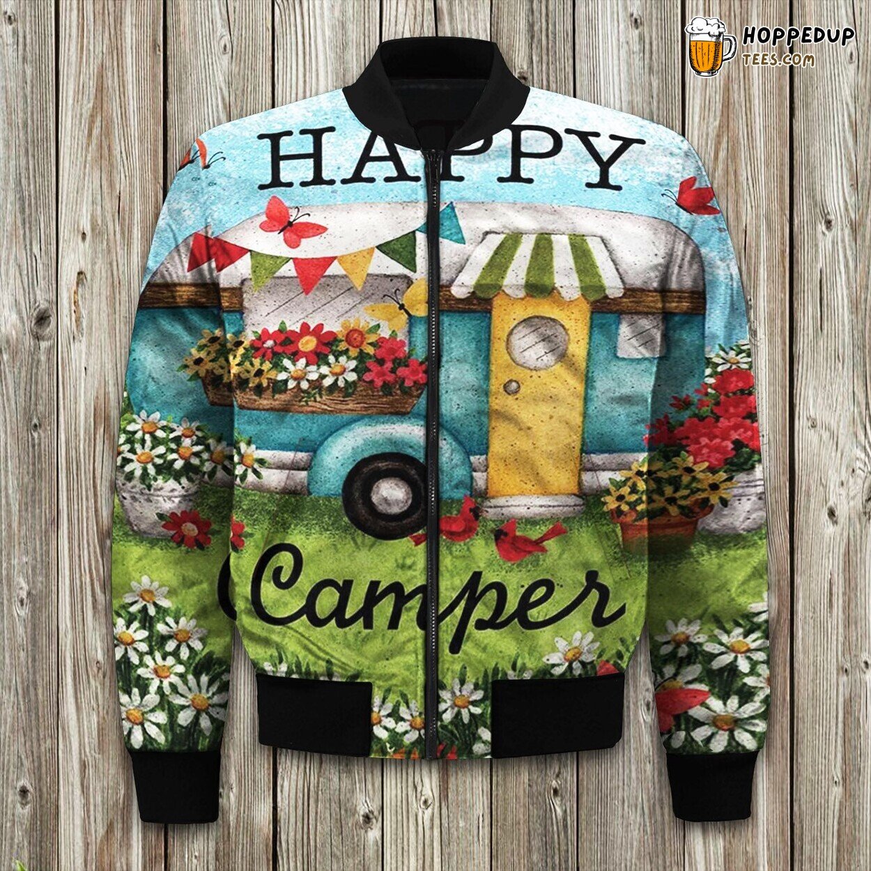 Camping Happy Camper Nis Bomber Jacket