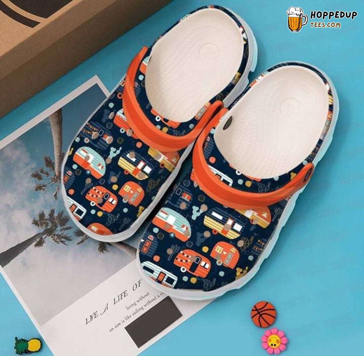 Camping Happy Campers Fan Gift Classic Water Comfortable Rubber Clogs