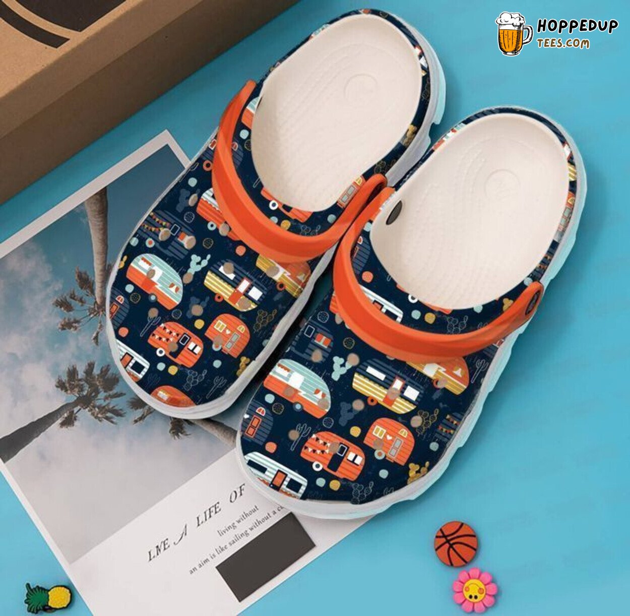 Camping Happy Campers V3 Classic Comfortable Unique Clogs Shoes