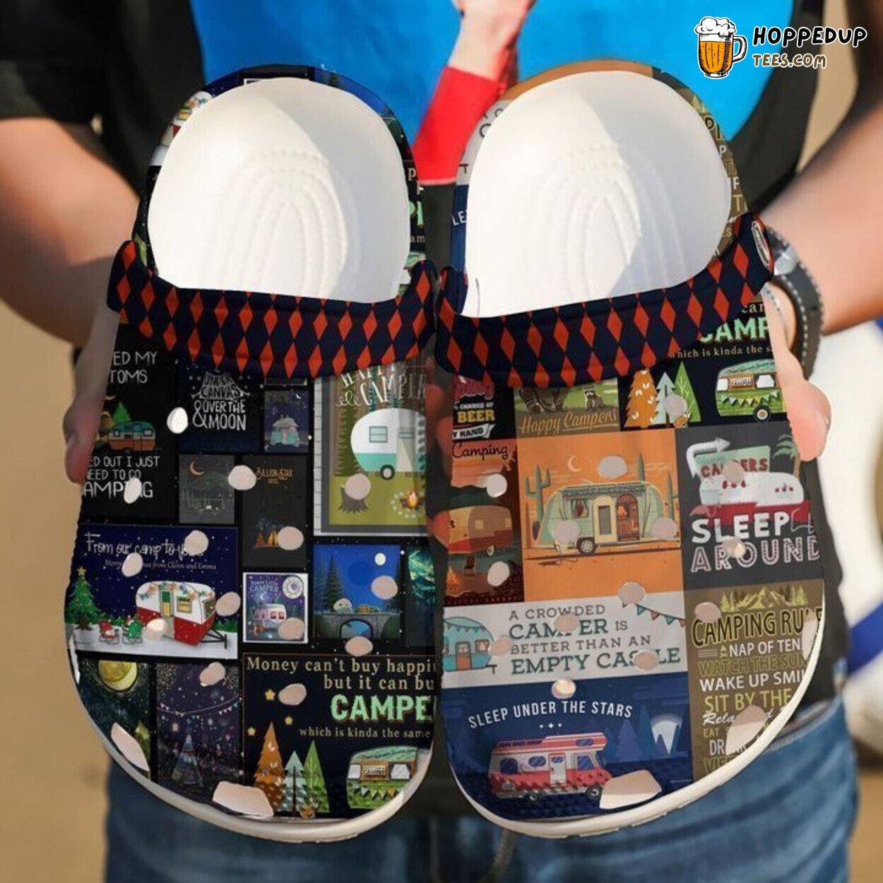 Camping Let’s Sleep Under The Stars Classic Comfort Clogs Shoes