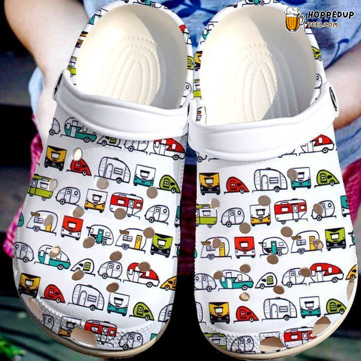 Camping Therapy Themed Comfortable Unique Classic Clog Shoes