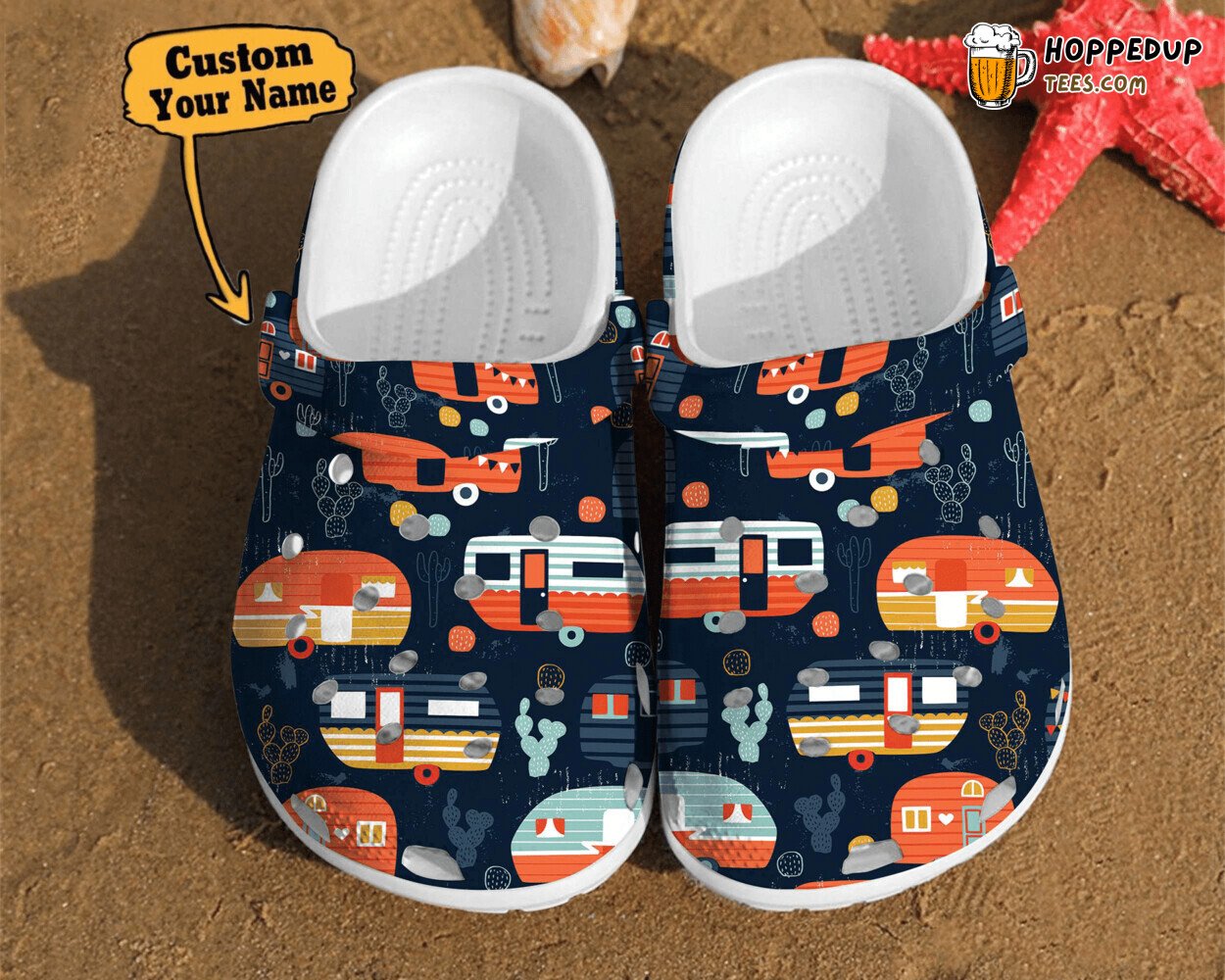 Camping Trailer Summer Happy Camper Best Gifts Comfortable Clogs