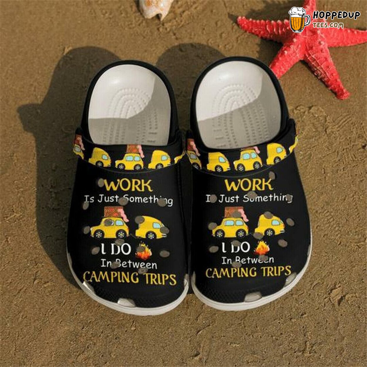 Camping Trips Work Camper Van Personalized Rubber Clog Shoes Comfy Gift