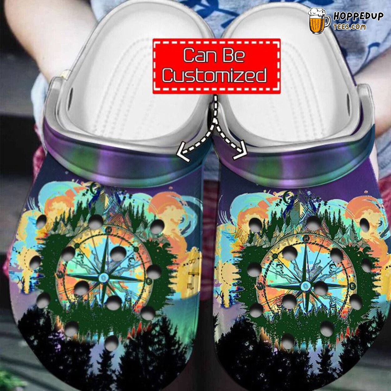 Camping Wild Child Personalized Theme Comfortable Clog Shoes