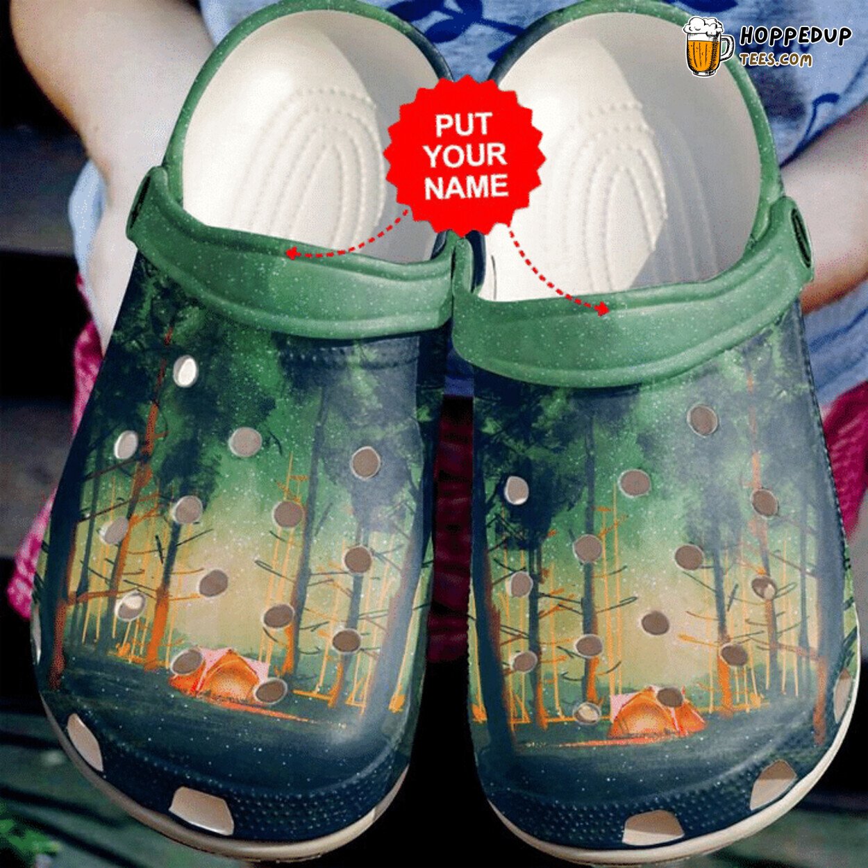 Camping Woods Best Gifts Camper Themed Comfortable Clog Shoes Nature Style