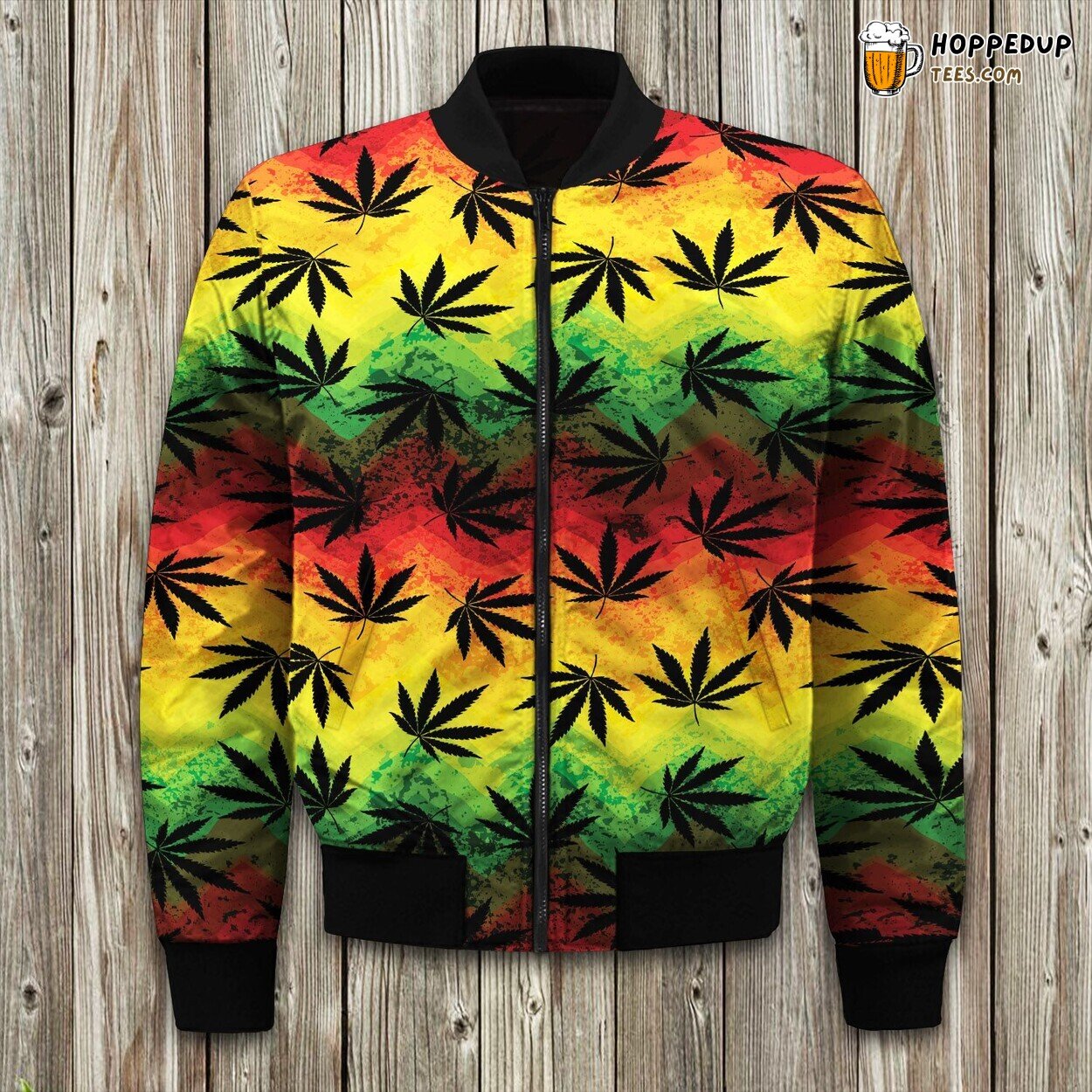 Canabis Marijuana Weed Bomber Jacket