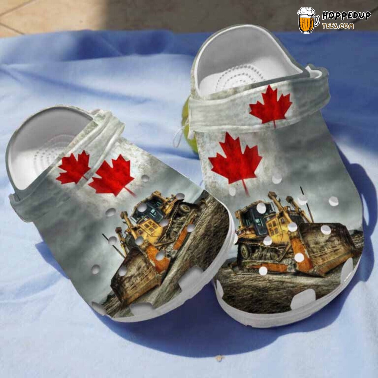 Canada Bulldozer Theme Comfortable Unique Clogs Shoes Women Gift