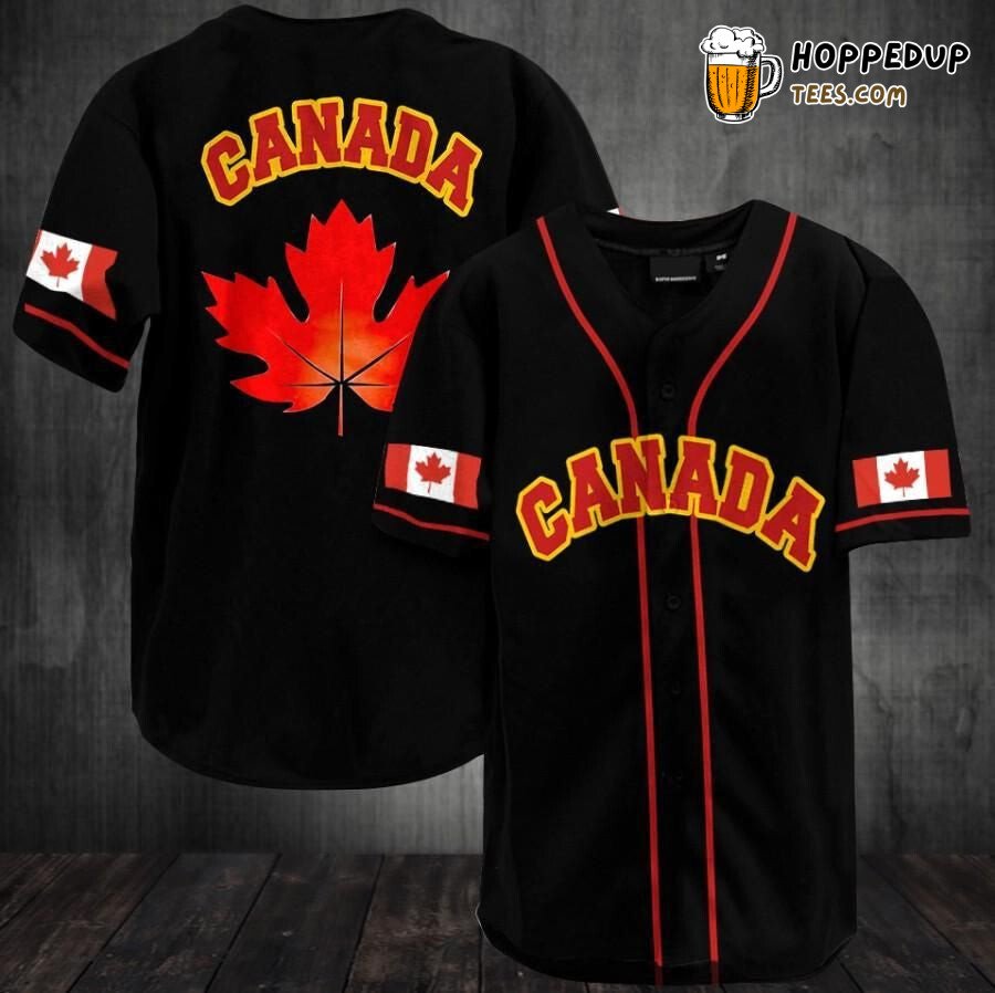 Canada Pride Red Themed Baseball Jersey Distinctive Design Edition Look