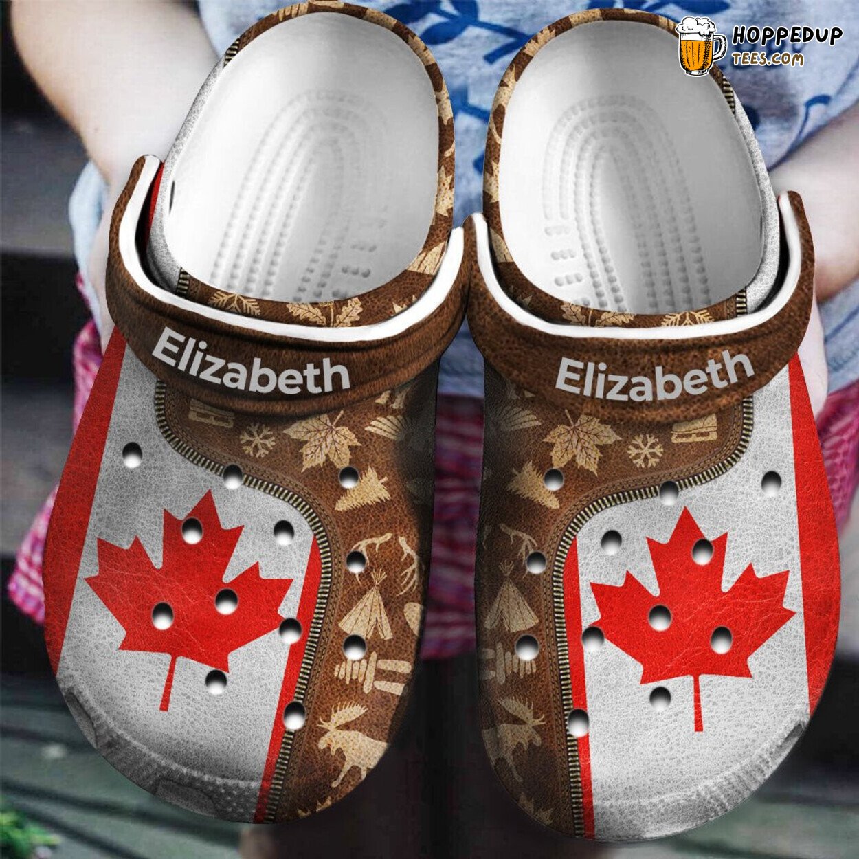 Canadian Flag Personalized Comfortable Unique Design Gifts Clogs