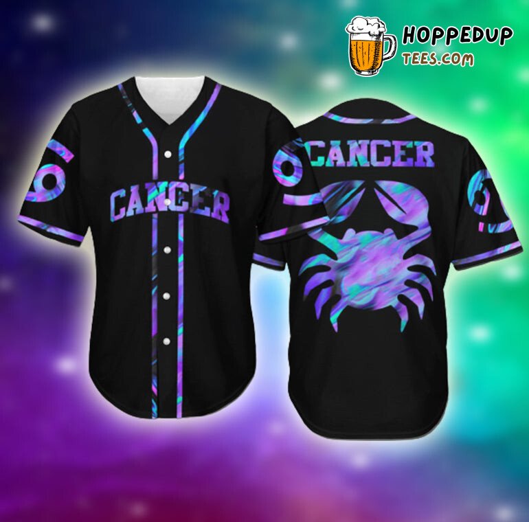 Cancer Zodiac Sign Baseball Tee Jersey Shirt Printed 3D