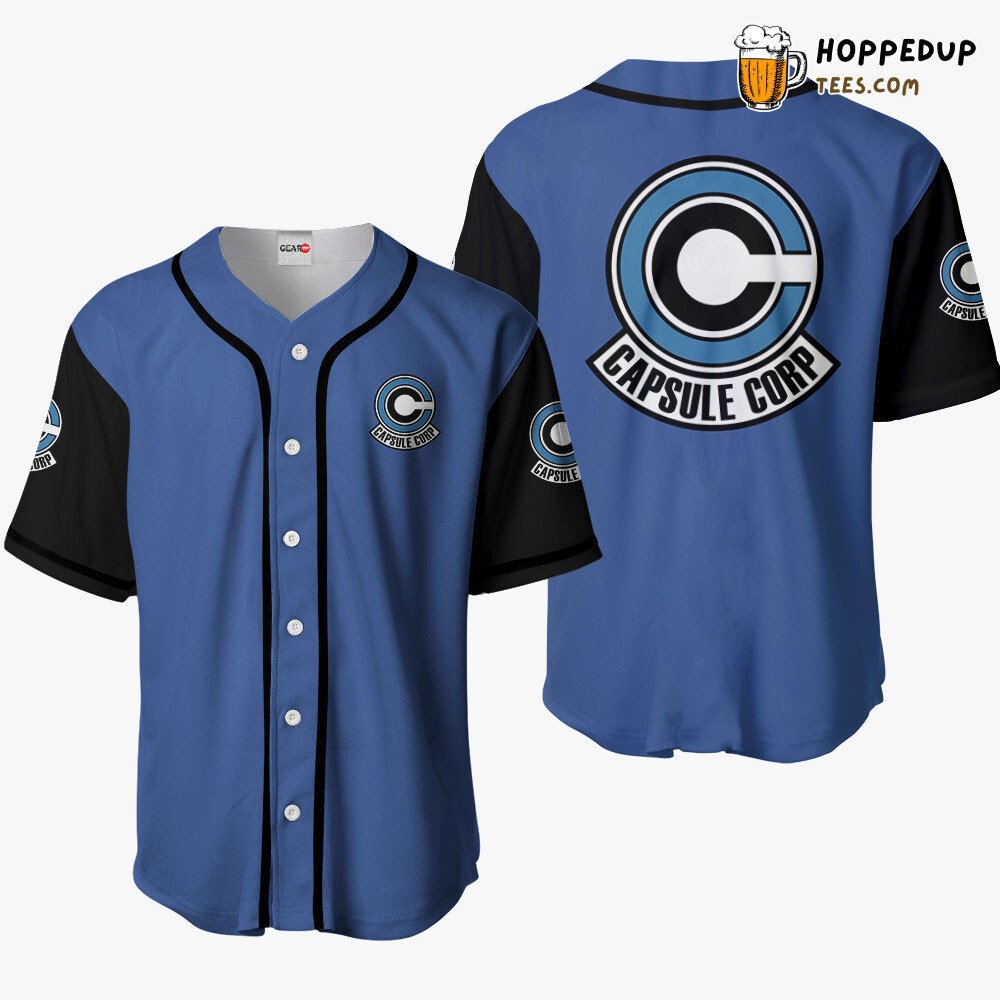 Capsule Corp Unique Baseball Jersey Collection Distinctive Design Edition Capsule Corp Unique Baseball Jersey Collection Distinctive Design Edition