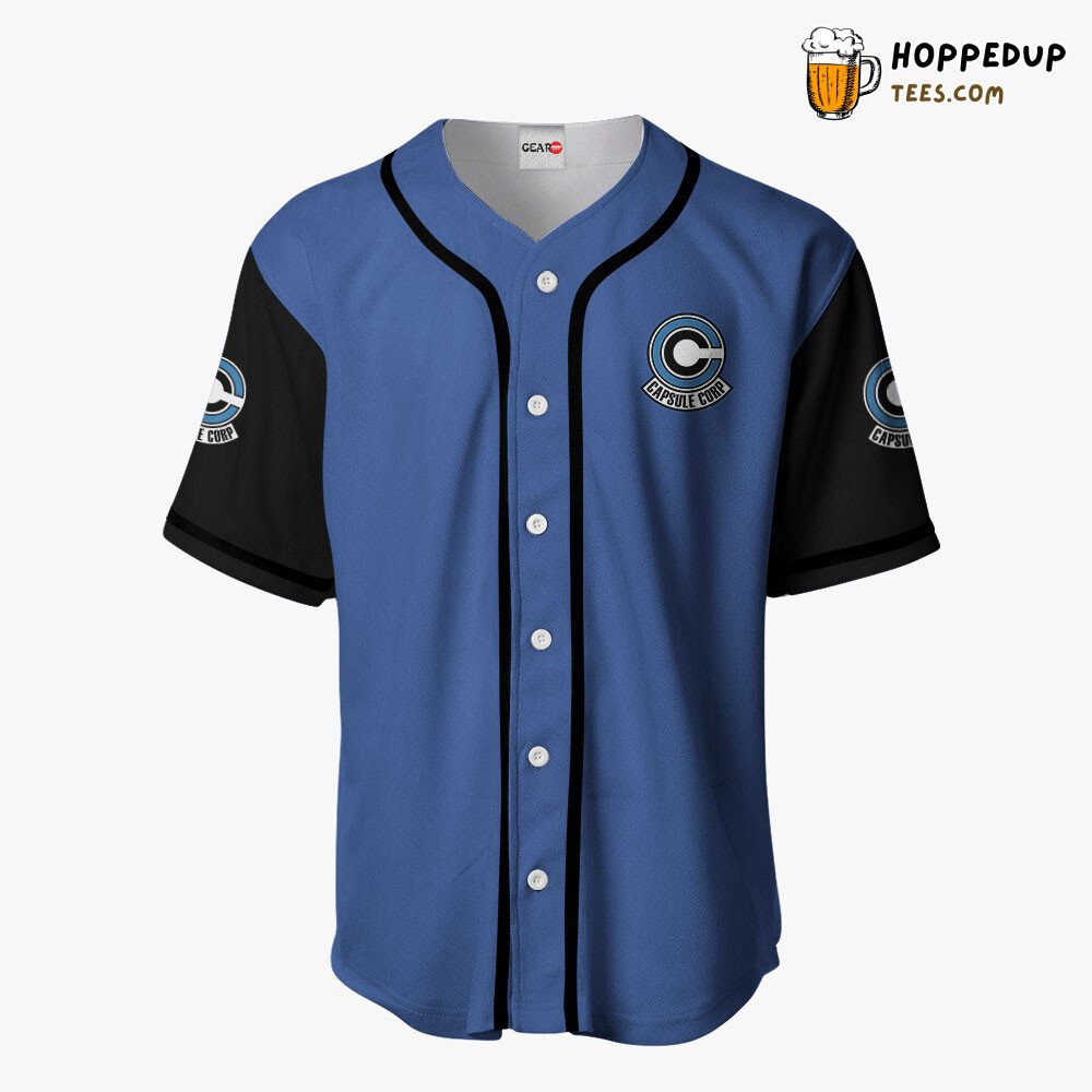 Capsule Corp Unique Baseball Jersey Collection Distinctive Design Edition