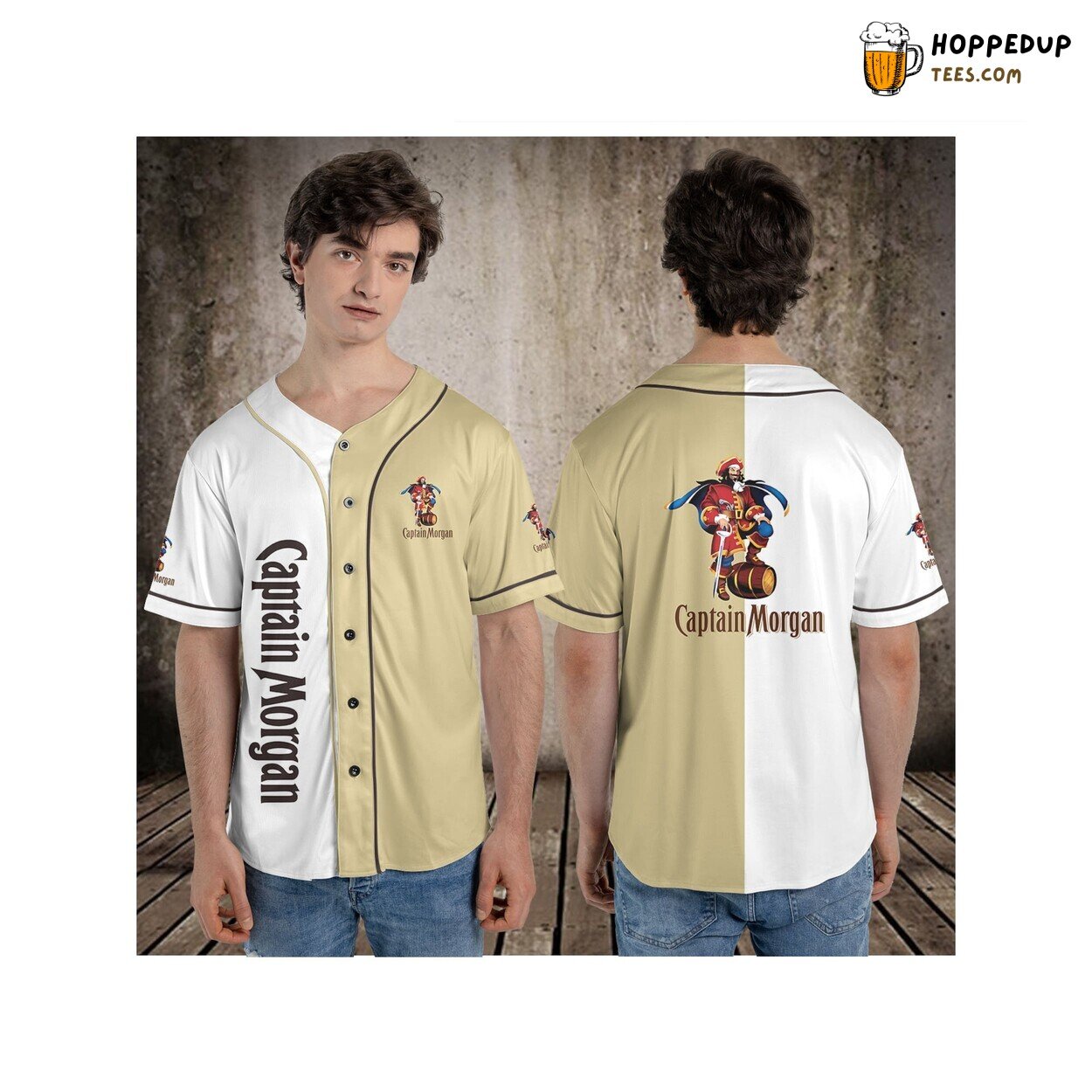 Captain Morgan Baseball Jersey T Shirt Vodka Lovers Perfect Design