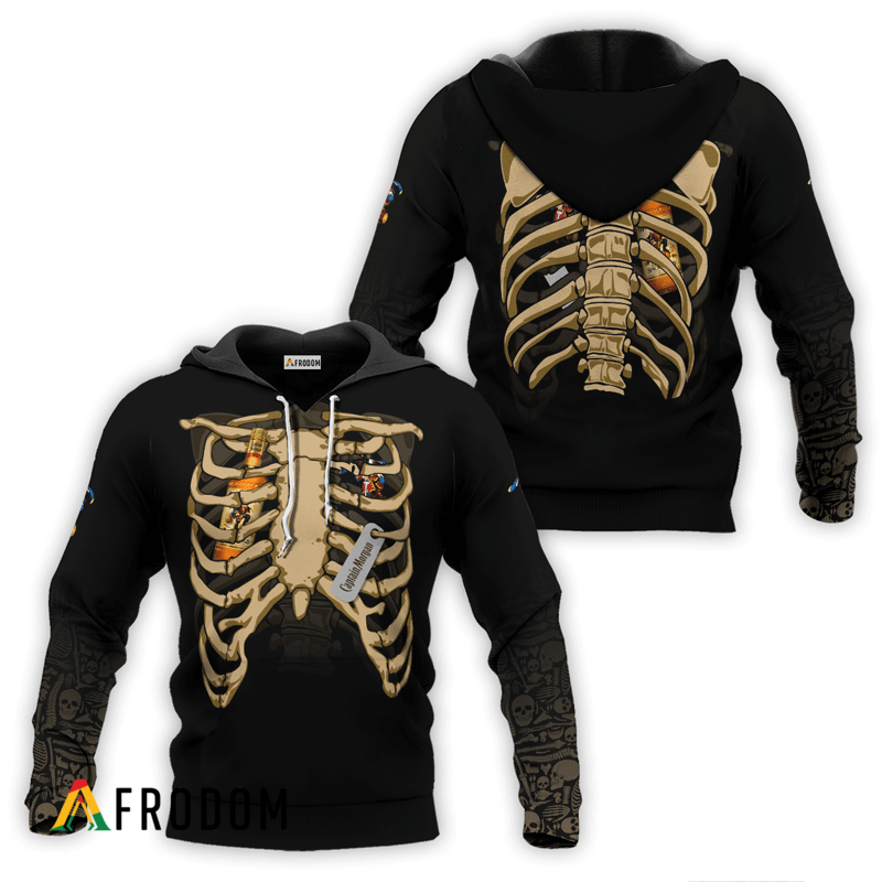 Captain Morgan Halloween Ribcage Hoodie HU