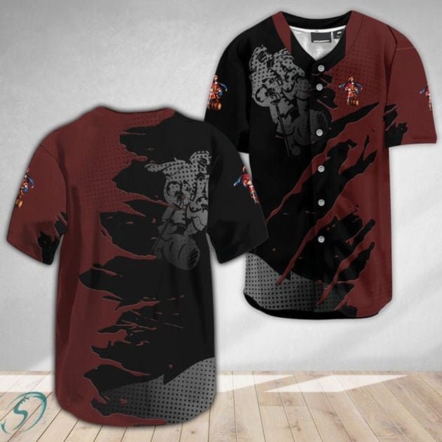 Captain Morgan Metal Crack Pattern Baseball Jersey HU