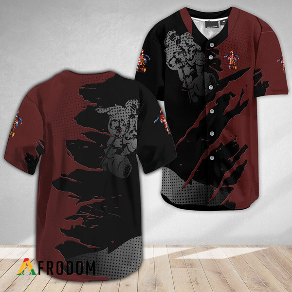 Captain Morgan Metal Crack Pattern Baseball Jersey HU