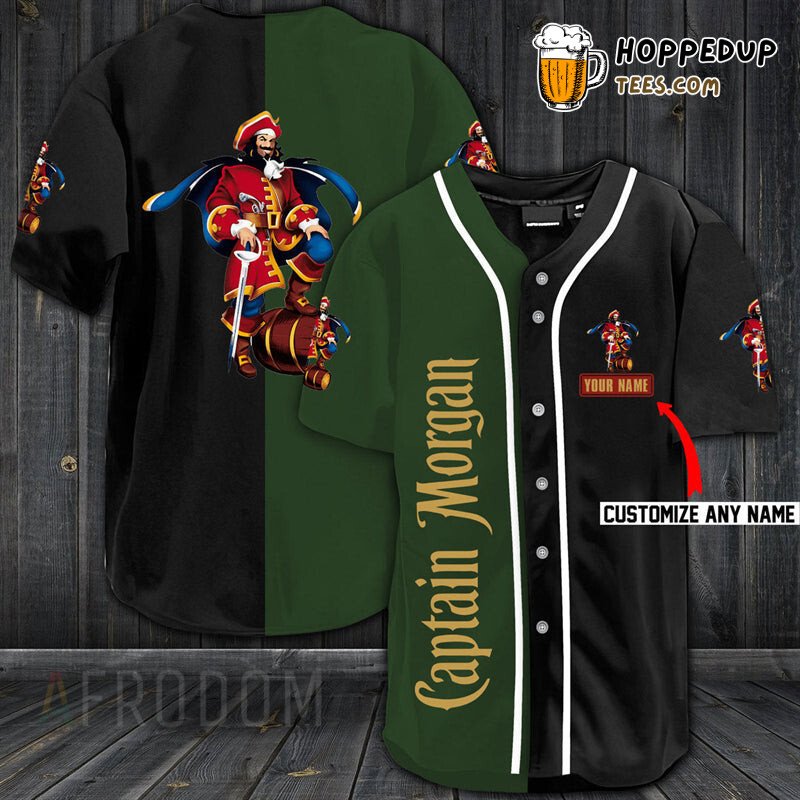 Captain Morgan Theme Baseball Jersey Personalized Unique Design Edition
