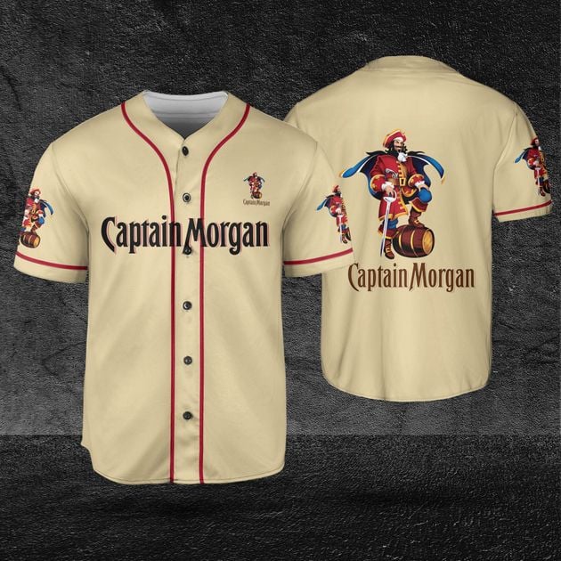 Captain Morgan Themed Baseball Jersey Holiday Beer Gift HU