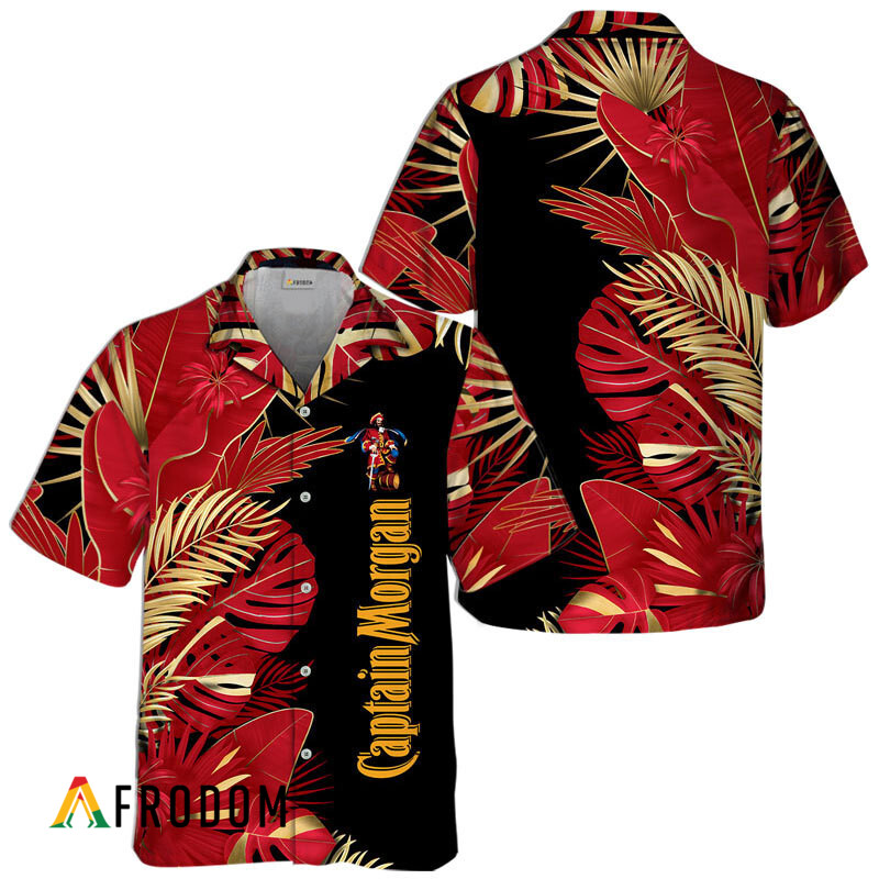 Captain Morgan Tropical Palm Hawaiian Shirt HU